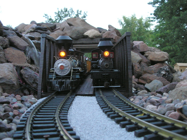 [The ten-wheeler wins by a cowcatcher]