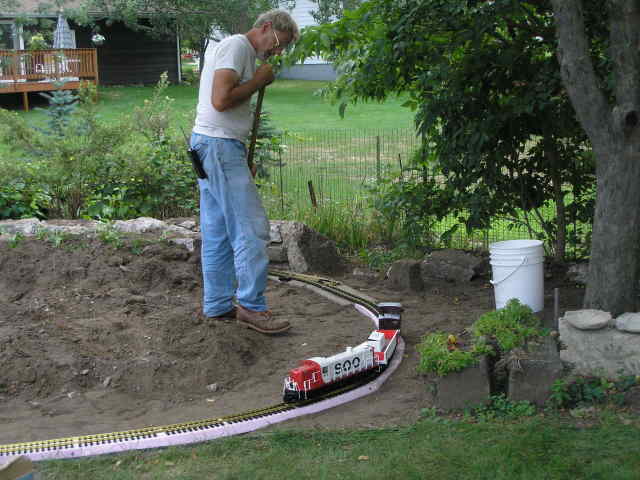 [Testing the trackwork]